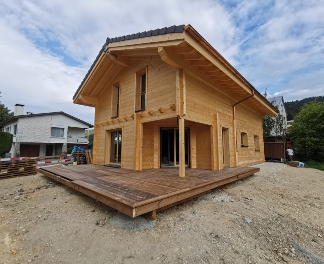 chalet au bord du lac de joux